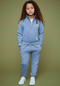 Reiss REISS SMILEYWORLD | REISS HALF-ZIP SWEATSHIRT UNISEX FIT - Felpa - blue