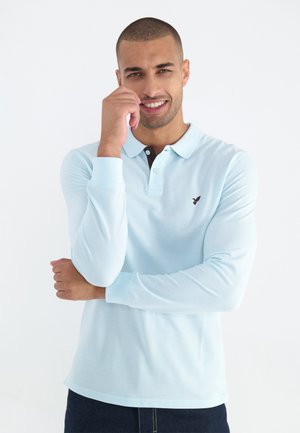 Polo - mottled light blue