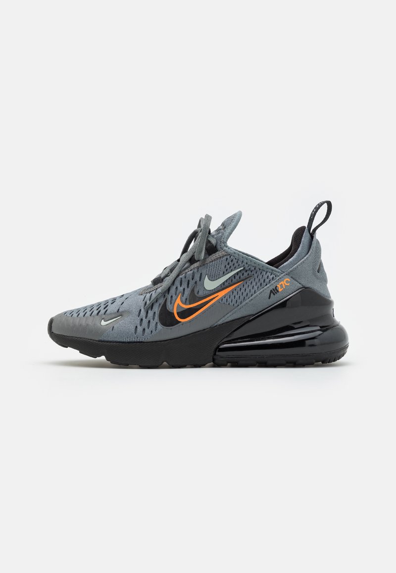 Nike Sportswear NIKE AIR MAX 270 GS - Sporta apavi - smoke grey/black/bright mandarin/med ash/light silver