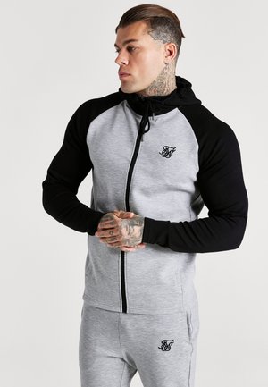 COLOUR BLOCK ZIP THROUGH - Tuta - grey/black