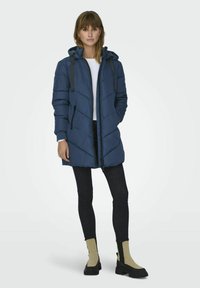 JDY JDYSKYLAR PADDED HOOD - Vinterkappa /-rock - dark denim