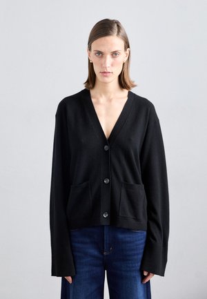 COSMO SLEEVE CARDIGAN - Cardigan - black