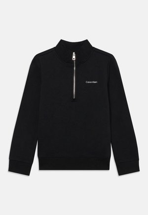 CHEST LOGO HALF ZIP UNISEX - Sweatshirt - black