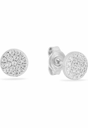 925ER SILBER 38 ZIRKONIA - Ohrringe - silberfarben