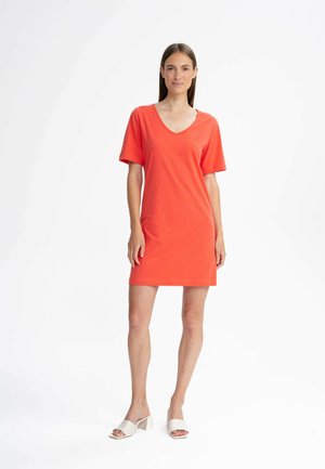 MELA V-NECK  JANITRA - Jerseyjurk - grapefruit