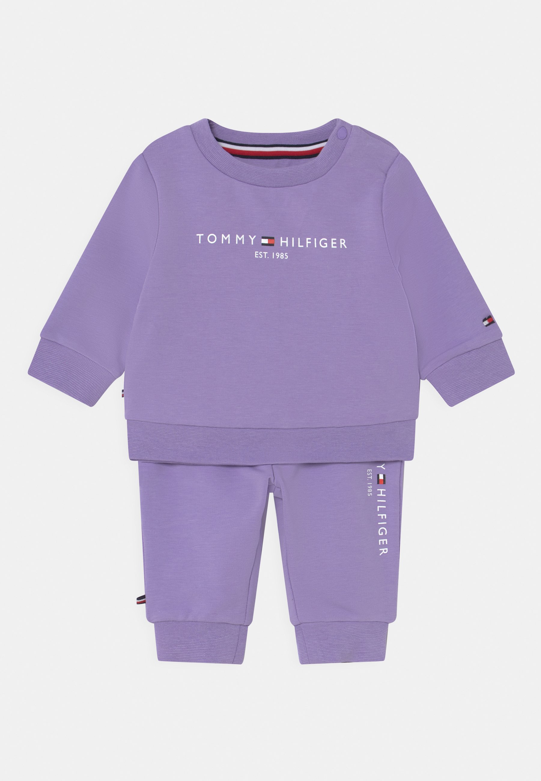 Tommy Hilfiger BABY ESSENTIAL CREWNECK UNISEX SET - Chándal - violet  viola/lila - Zalando.es
