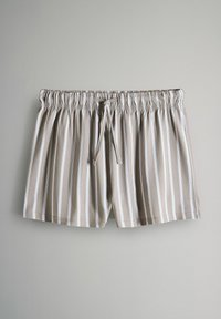 THE SET REGULAR FIT - 3 PACK SET - Nattøj sæt - taupe stripe/blue stripe spot