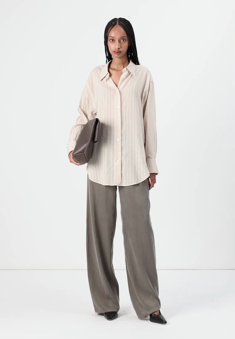 売れ筋商品|||ボス シャツ レディース トップス BAREDANA - Button-down blouse - open white BOSS BAREDANA - Button-down blouse - open white/white
