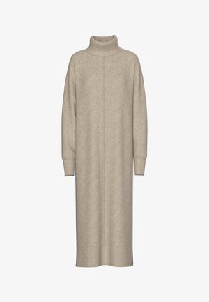 Pieces, PCMALOU ROLLNECK - Рокля тип пуловер - taupe gray