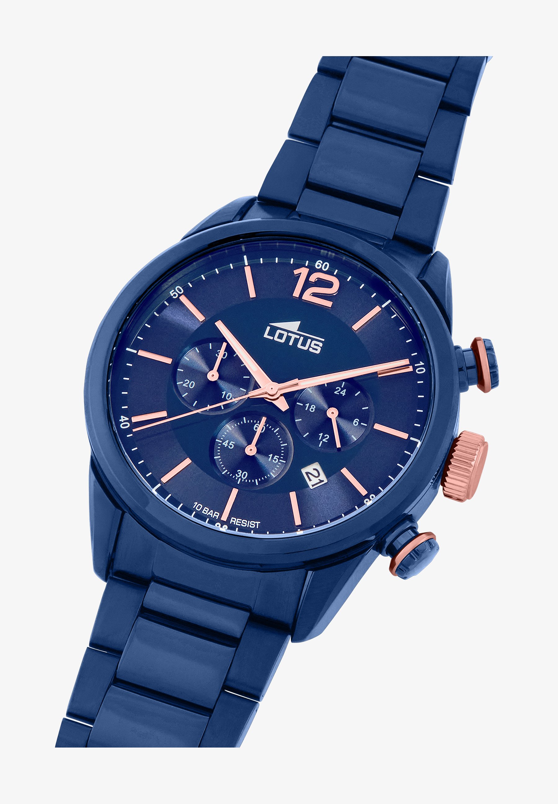 LOTUS Orologio Uomo Cronografo Chrono Blue, Modello 18690/2, Cassa Blu