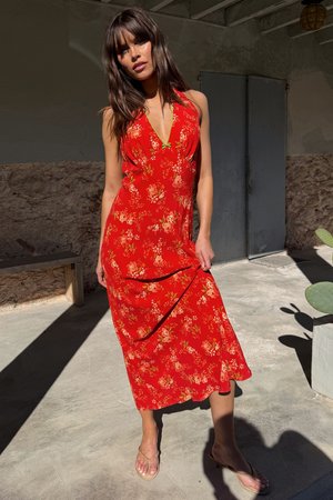 Never Fully Dressed Vapaa-ajan mekko - red