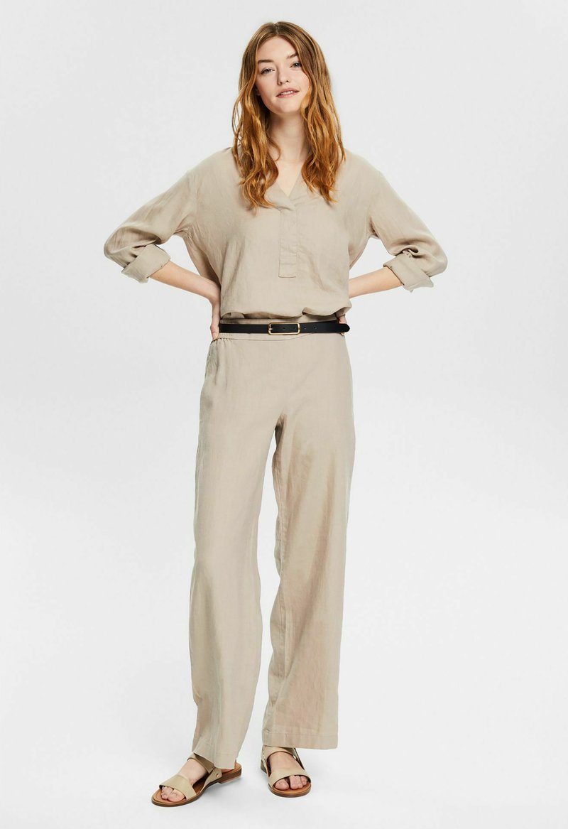 Damen Hemdblusen | Esprit Collection BLOUSE Tunika light taupe/taupe - SD93625 Damen Hemdblusen | Esprit Collection BLOUSE Tunika light taupe/taupe - SD93625