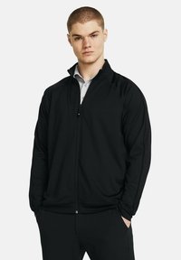 Under Armour - DRIVE FULL  - Sweater met rits - black Miniatuurafbeelding 1