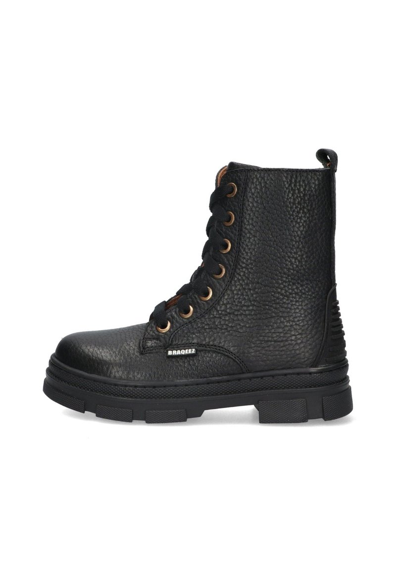 Braqeez Veterboots - zwart