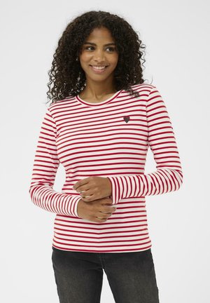 LIDDY - T-shirt à manches longues - chalk red - coffee heart