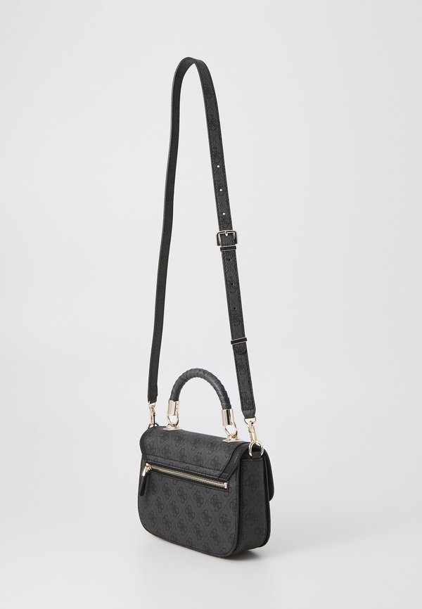 ORLINA LOGO TOP HANDLE FLAP - Handbag - coal logo3