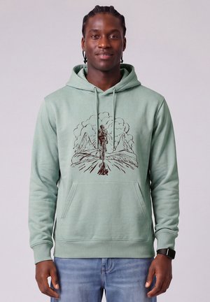 watapparel, BERGE UND MOUNTAINBIKE UNISEX - Kapuzenpullover - aloe