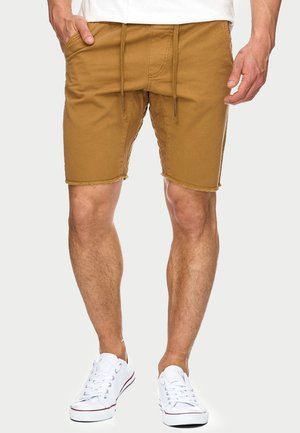 INDICODE JEANS CARVER - Shorts vaqueros - camel