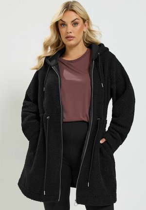 Yours Clothing, PLUS SIZE FLEECES - Manteau court - black