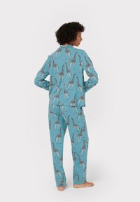 Chelsea Peers GIRAFFE PRINT SET - Pijama - blue