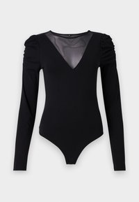 ONLZAYLA PUFF V NECK  - Long sleeved top - black