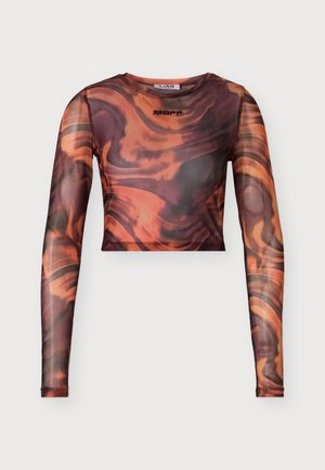 L/AB c/o Off-White, FITTED CROP - Блуза с дълги ръкави - apricot
