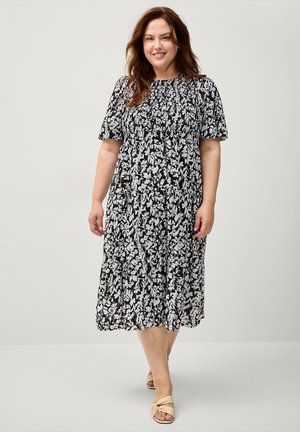Day dress - schwarz geblümt
