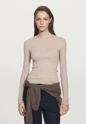Massimo Dutti Maglietta a manica lunga - beige