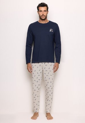 SET - Yöasusetti - dark blue plain