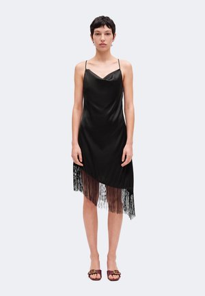 Noisy May, NMJANET SINGLET FRINGE DRESS - Robe de soirée - black
