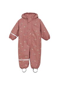 CeLaVi RAINWEAR PRINT FLEECE - Buksedragter - brick dust