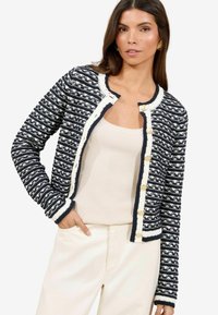 REGULAR FIT  - Kardigan - black white