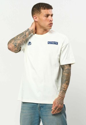 Kappa, AUTHENTIC OYSTER T-SHIRT UNISEX - T-shirts print - white