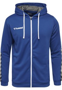 Hummel HMLAUTHENTIC - Felpa con zip - blau