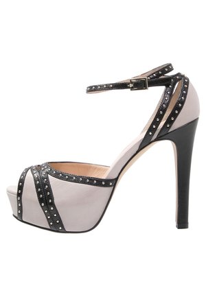 Peeptoe hoge hakken - grey