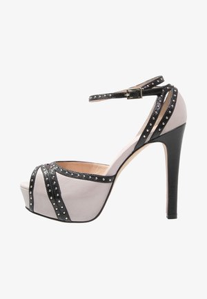 Zapatos de tacón con punta abierta - grey