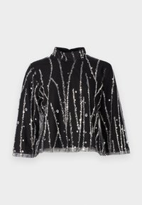 DAFFI - Bluză - black/silver