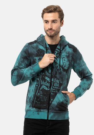 Zip-up sweatshirt - green
