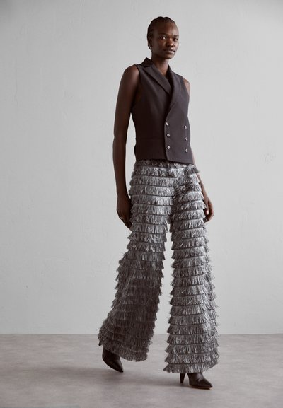 Alberta Ferretti TROUSERS - Pantalon classique - grey