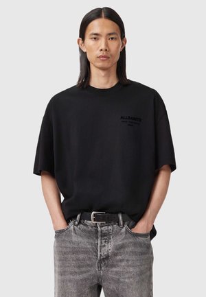 XANDER CREW - Tricou cu imprimeu - jet black
