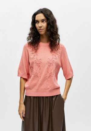OBJLANEY RUBIN NOOS - T-shirt print - lantana