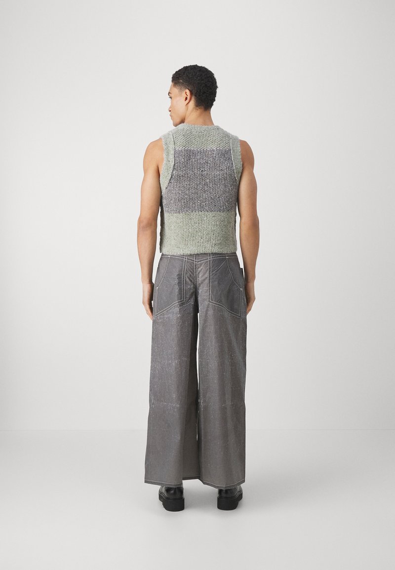 ECKHAUS LATTA ULTRA WIDE LEG UNISEX - Trousers - paper grey