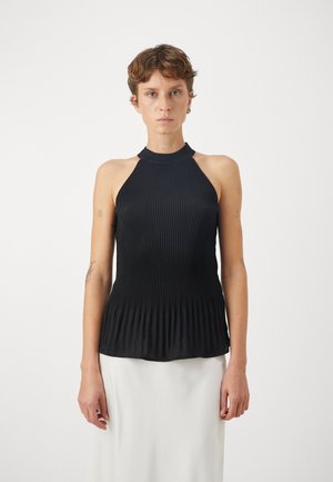 ONLY ONLIGGY PLISSE HALTERNECK - Topp - black