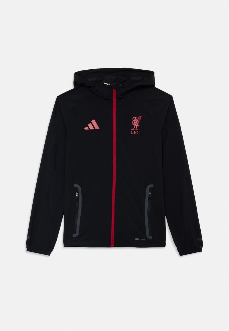 adidas Performance LIVERPOOL FC TIRO COMPETITION TECH TRACK JACKET UNISEX - Bluză de trening - black/strawberry red