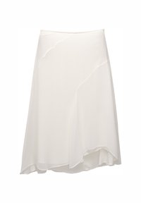 FLOWING - A-snit nederdel - white