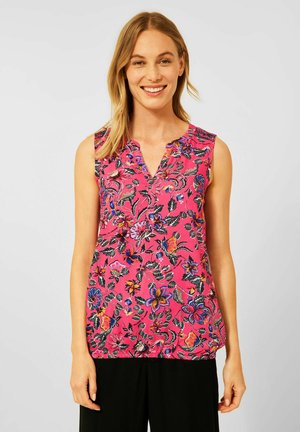 MIT BLUMEN PRINT - Blouse - rot