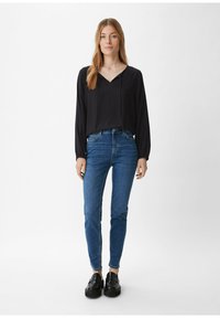 comma casual identity Bluse - schwarz