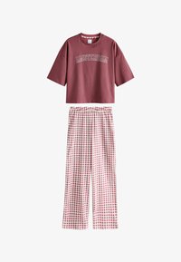 Ikke valgt, mauve purple gingham