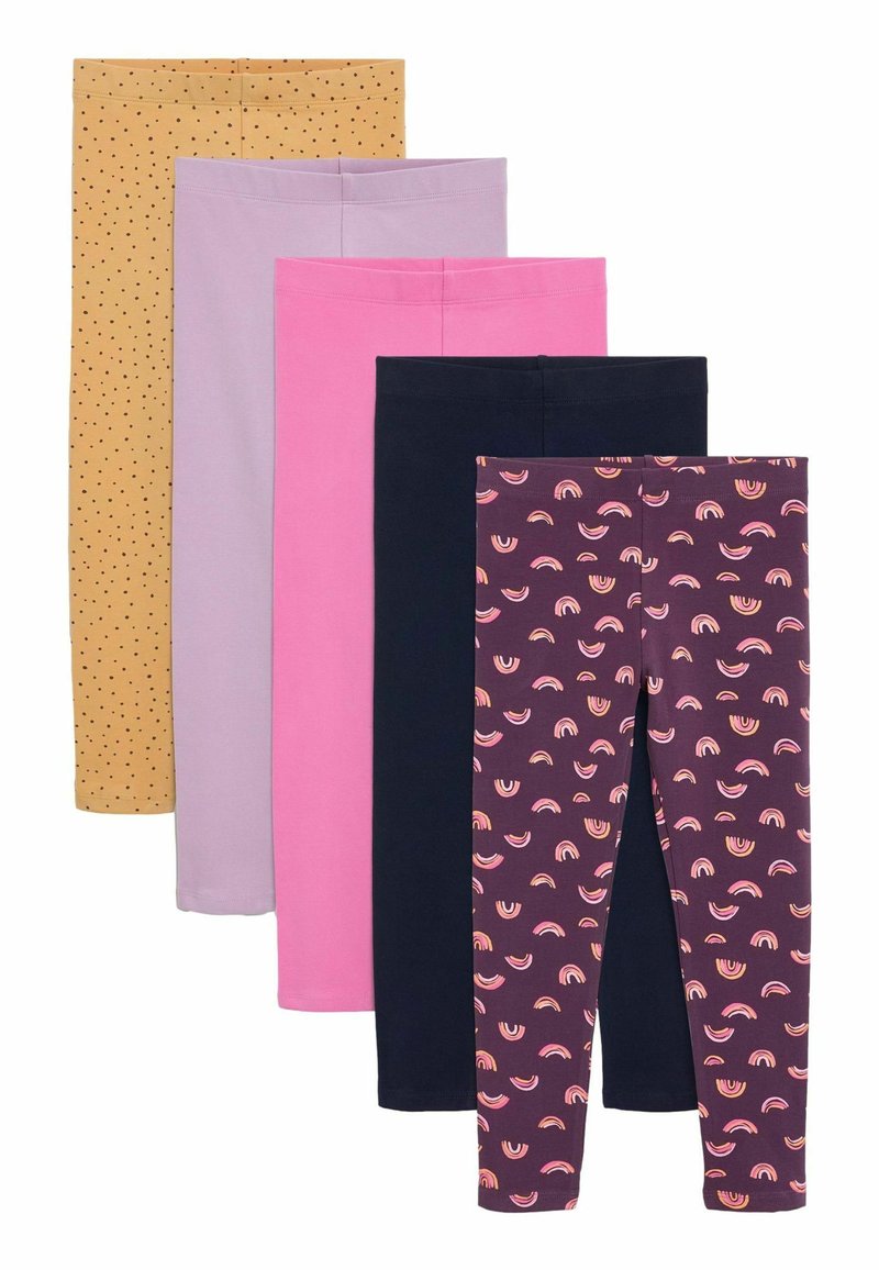 Next 5 PACK - Legíny – nohavice - purple pink rainbow