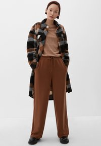 s.Oliver STRUKTUR - Longsleeve - zimt